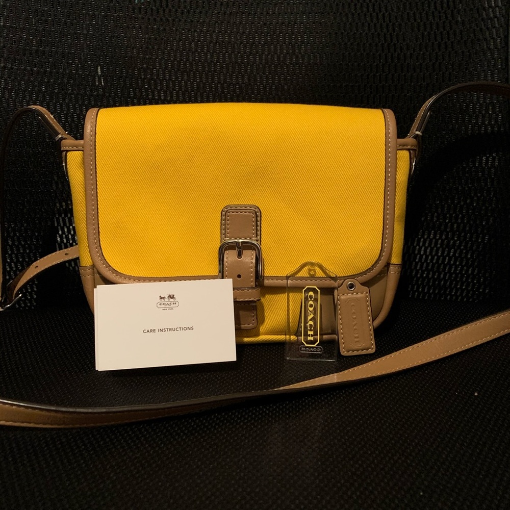 Coach Yellow Crossbody Purse